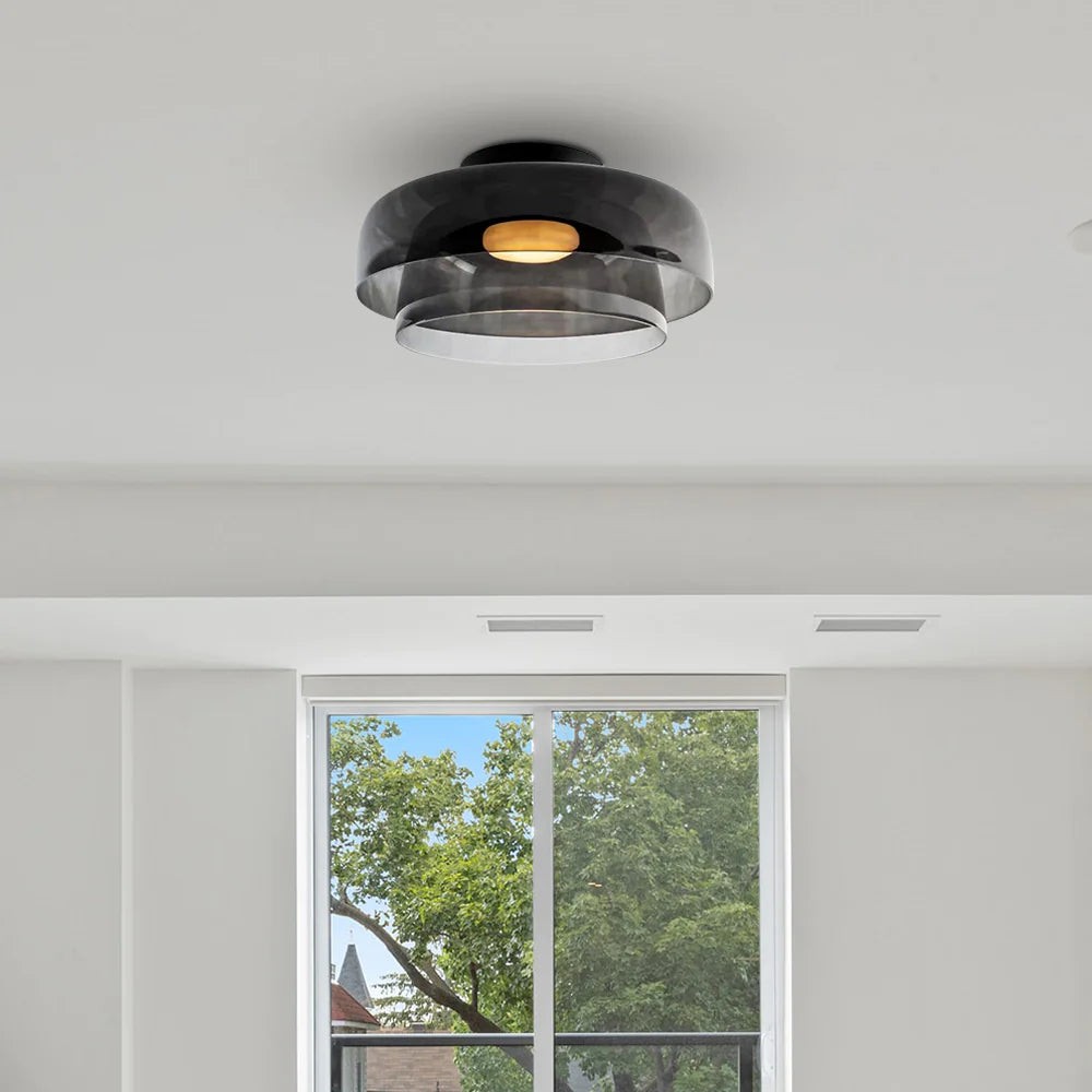Celestial Scandinavian Glass Ceiling Lamp - Stylish Levels Ceiling Light for Room K2162