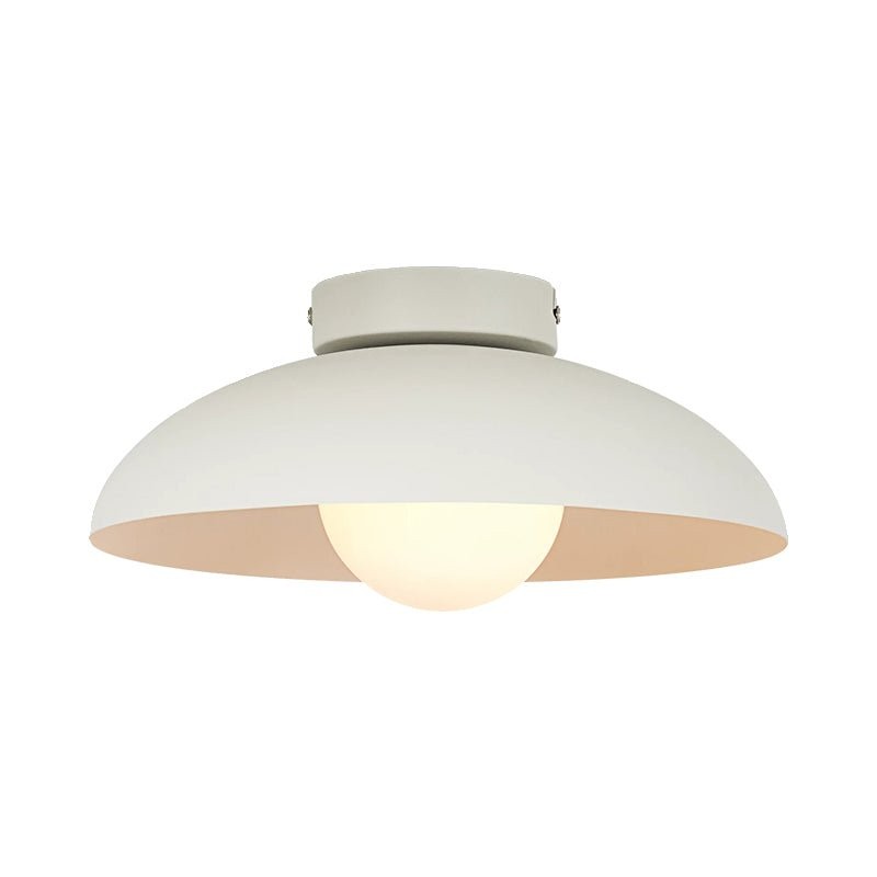 Matte Black Glass Dome Ceiling Lamp K419