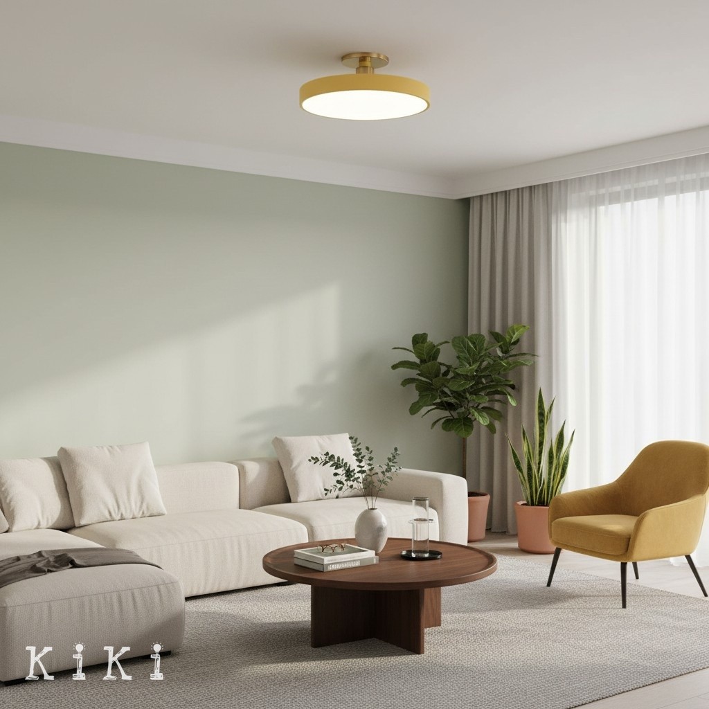 Ceilivon Minimalist Round Ceiling Light for Contemporary Sleek Interior Accent K2094