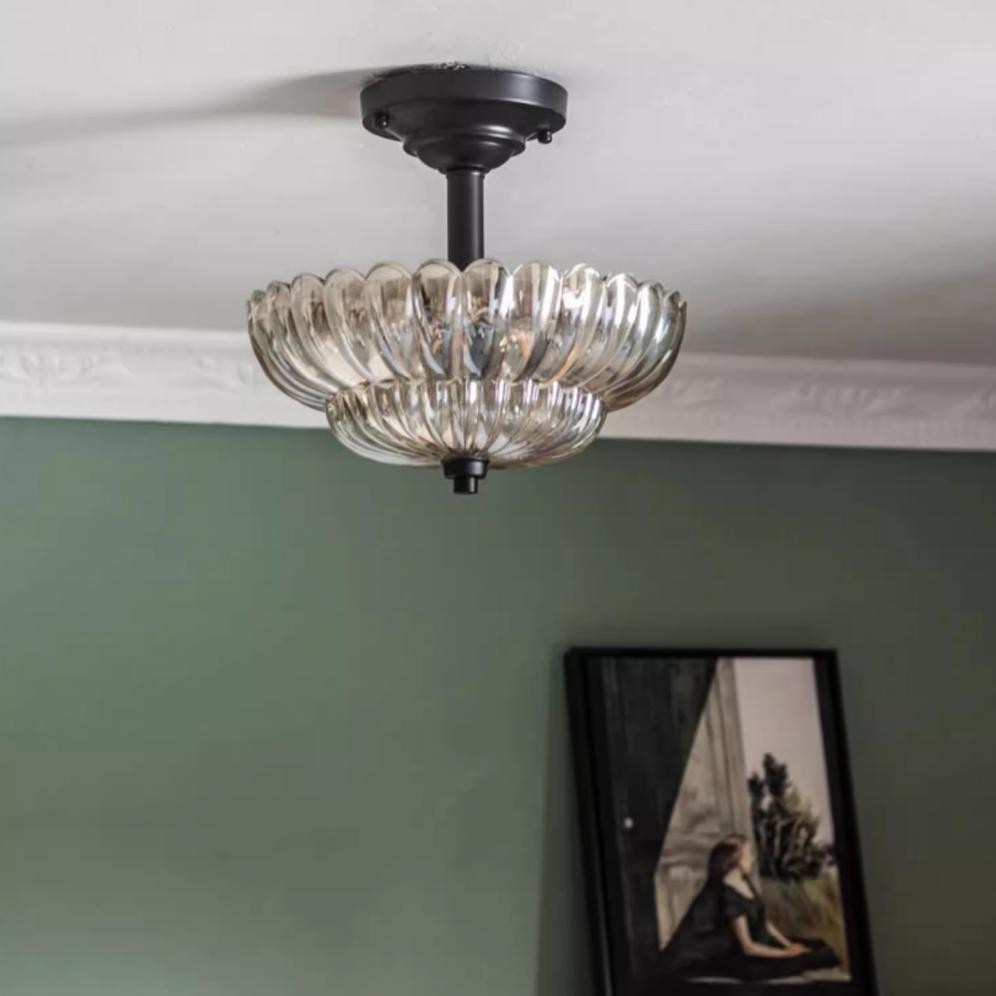 Orilanavo Umbrella Glass Ceiling Light - Contemporary Ceiling Lamp for Entryway K871
