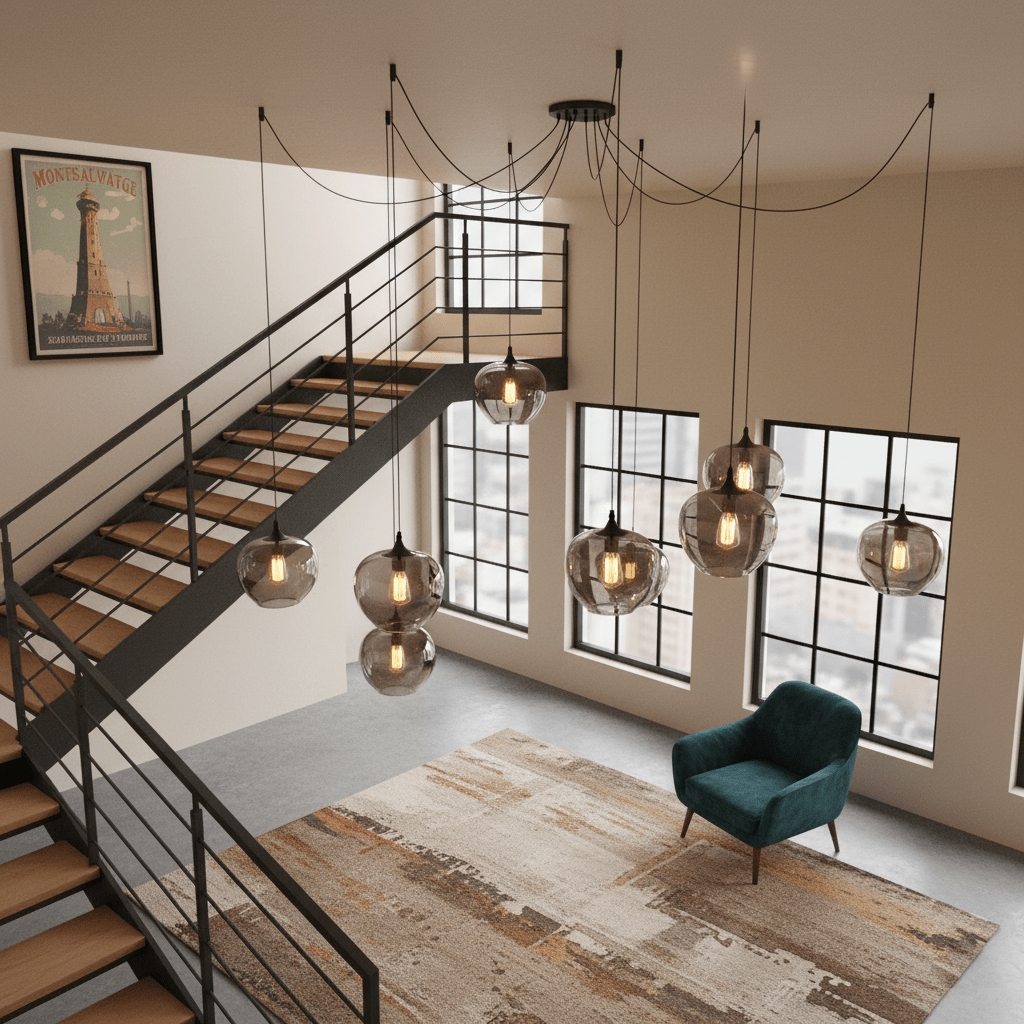 Bottle Pendant Light D363