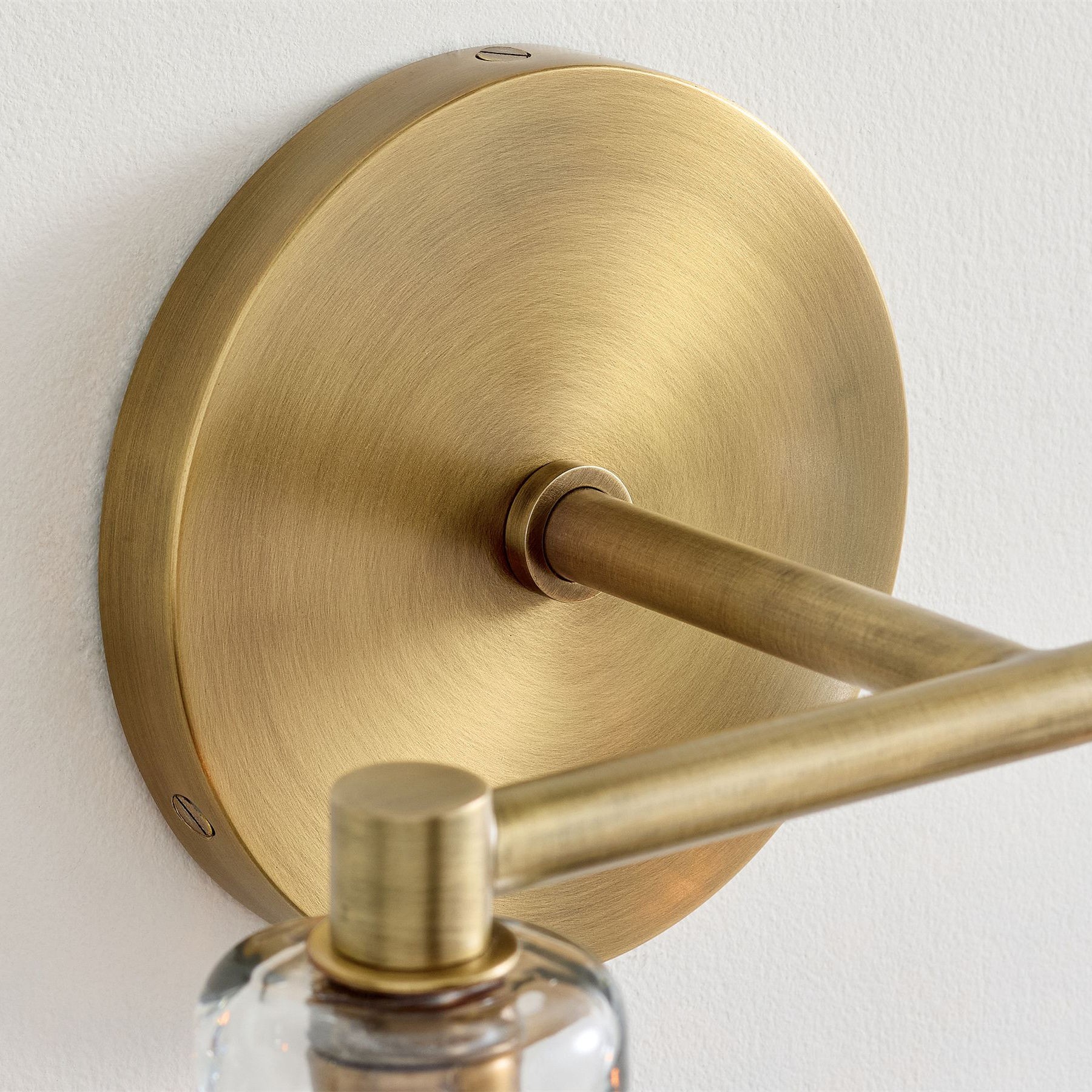 Glavira Recycled Glass Wall Sconce - Modern Brass Wall Lighting K1311
