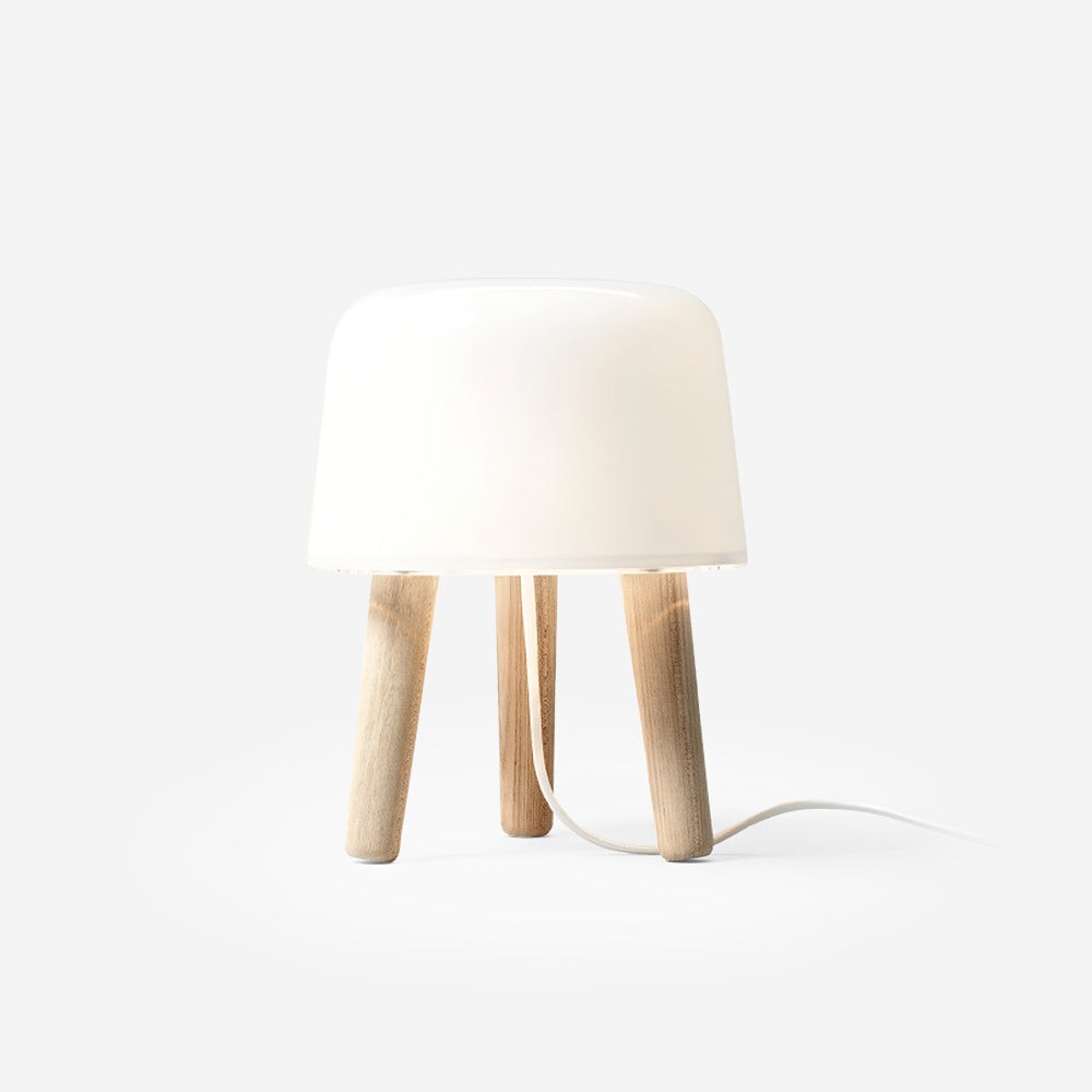 Nordic Wood Decorative Glass Table Lamp For Bedroom K506