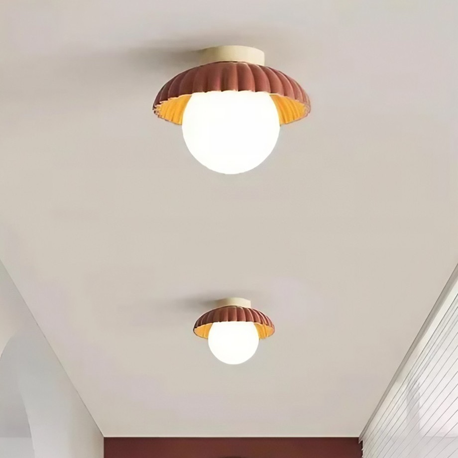 Alien Cream Ceiling Light - Resin Flower Ceiling Lamp for Living Room and Kitchen K227