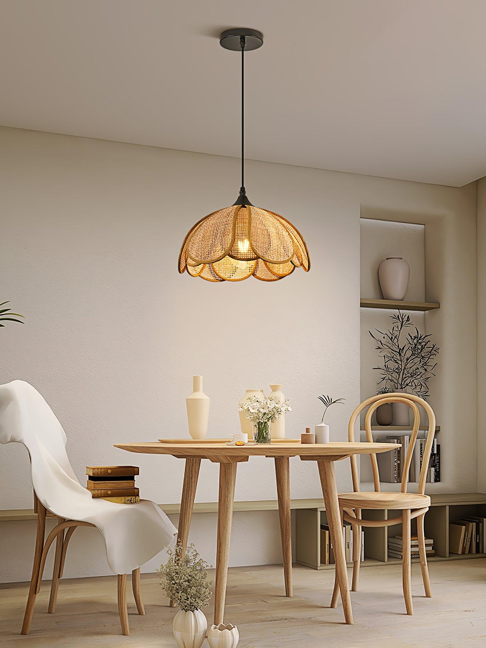 Bloom Rattan Pendant Lamp D358