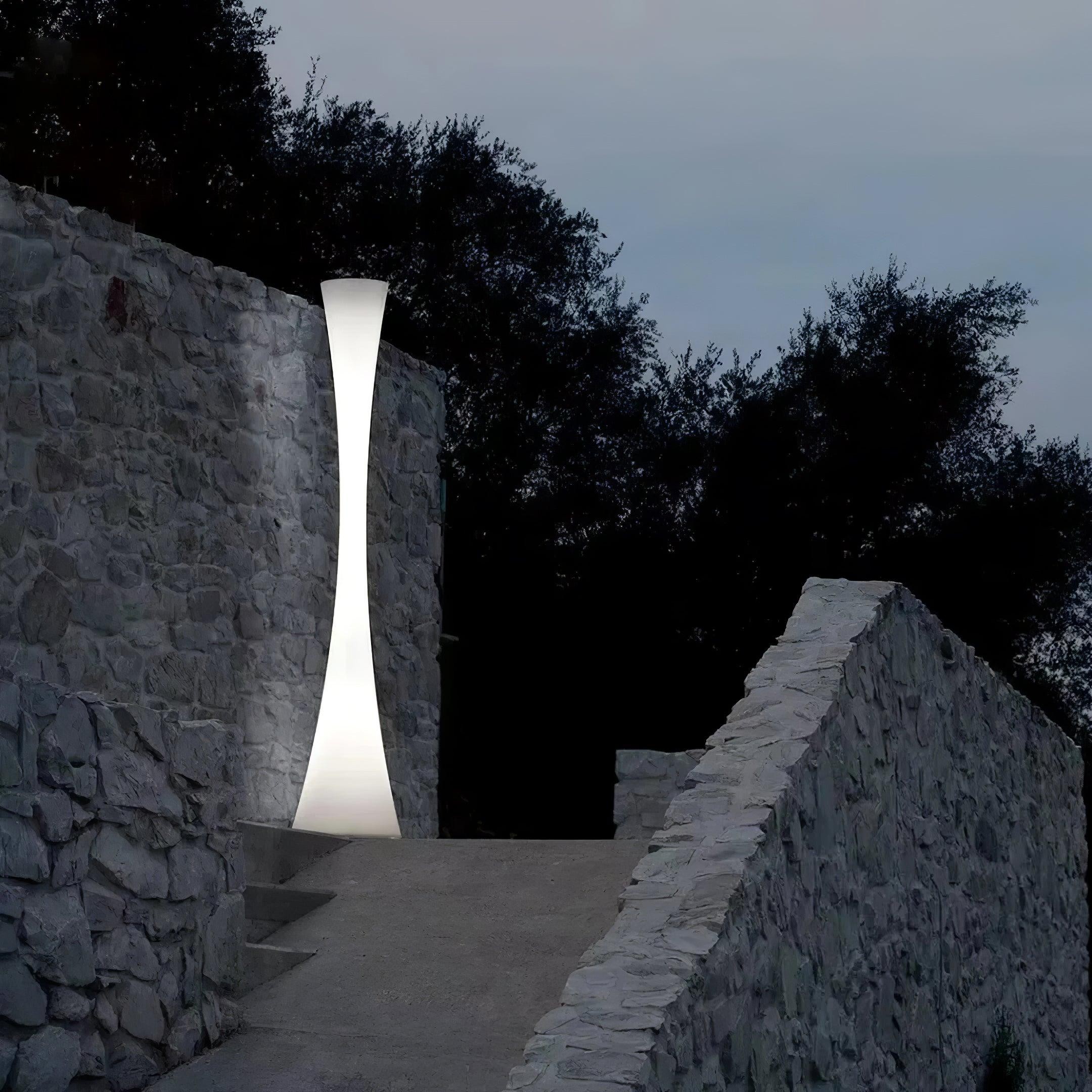 Romantic Simple White Column Floor Lamp K819