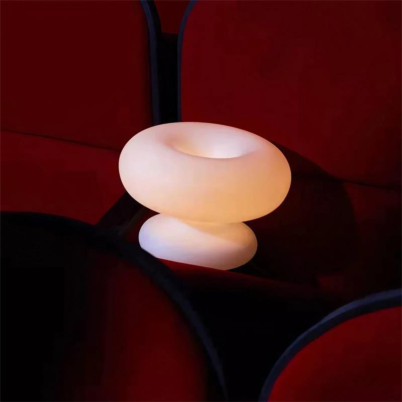 Minimalist Bauhaus White Mushroom Table Lamp K22