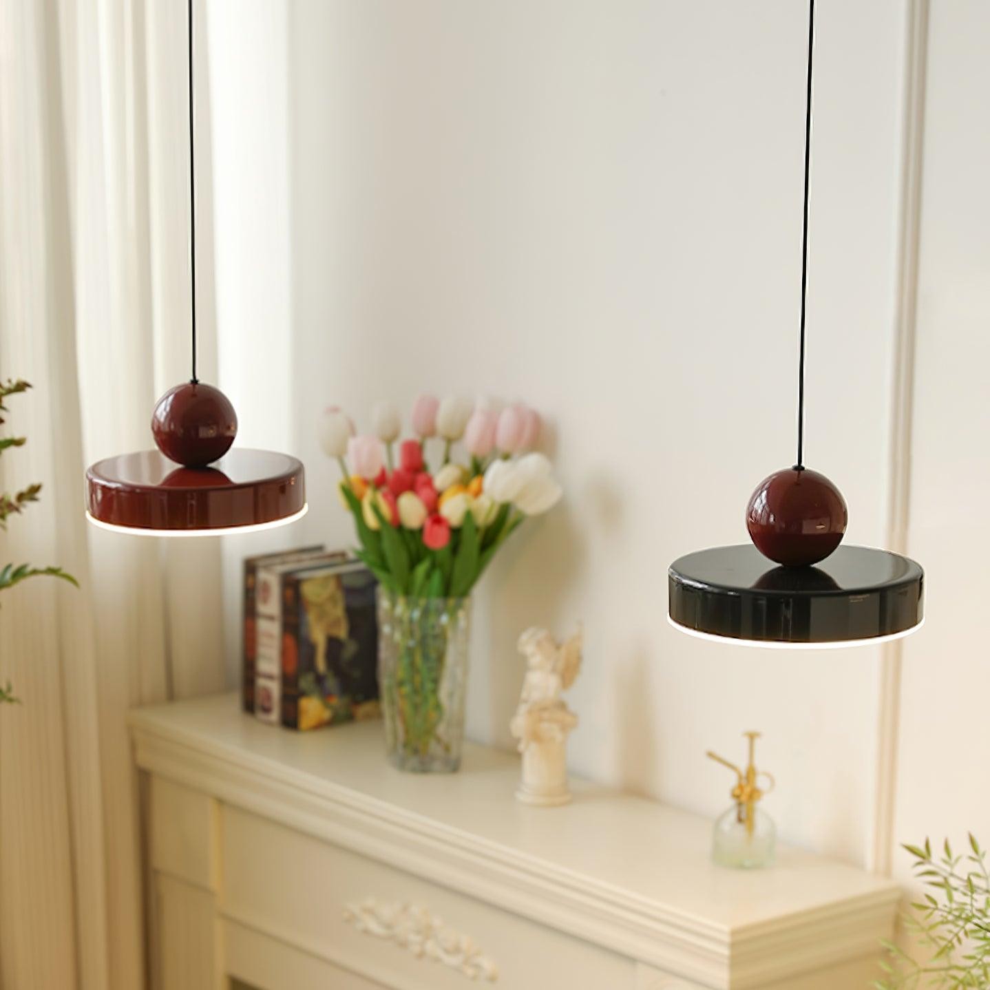 Modern Minimalist Round Led Pendant Light For Kitchen Island K568