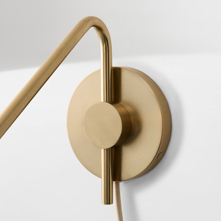 Diora Adjustable Arm Wall Sconce – Elegant Design with Fabric Shade for Ambient Spaces K1252