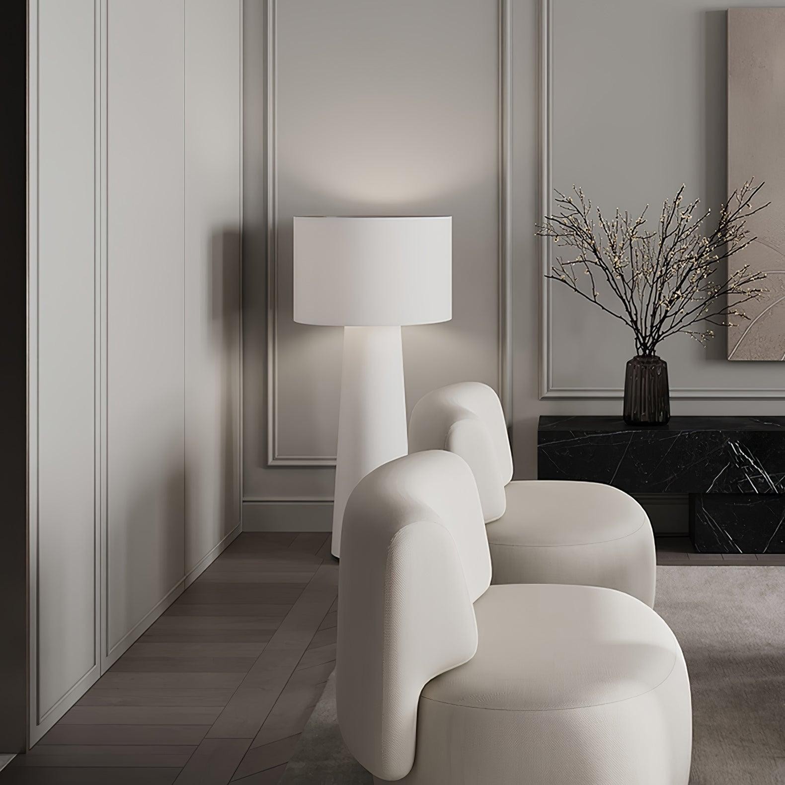 Column Fabric Floor Lamp Suitable For Living Room K328