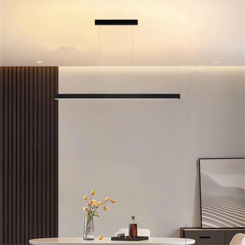 Industrial Metal LED Horizontal Linear Chandelier K128