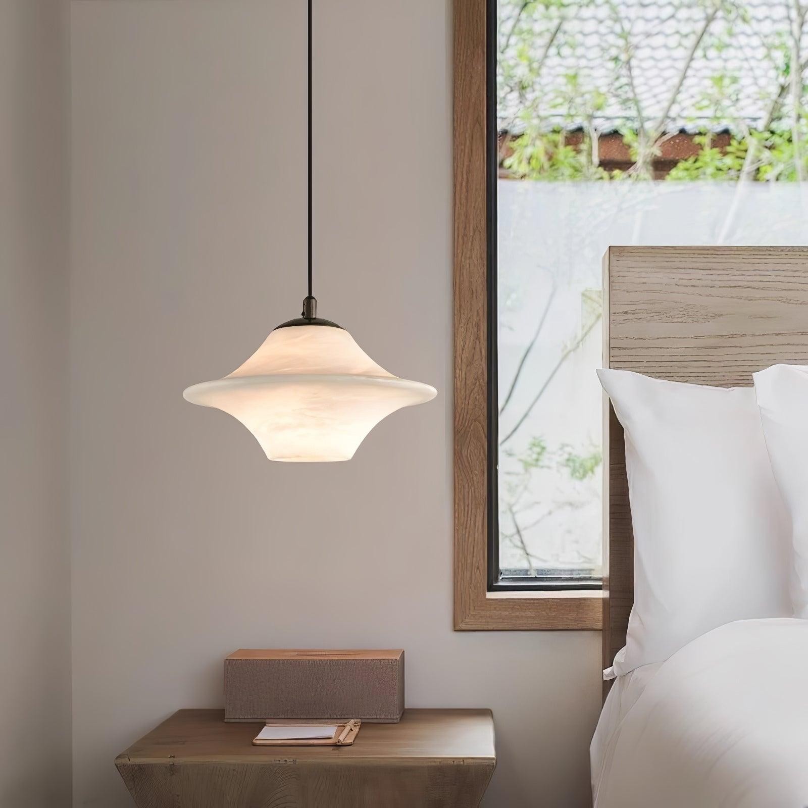 Saucer Alabaster Pendant Light K658