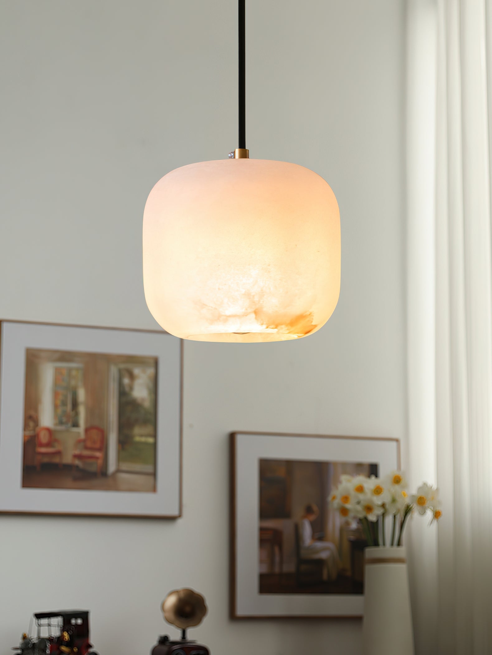 Alabaster Bedside Pendant Light D423