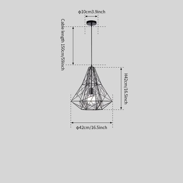 Cage Light Frame Pendant Lamp
