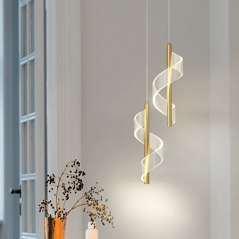 Spiral Modern Led Pendant Light For Kitchen K17
