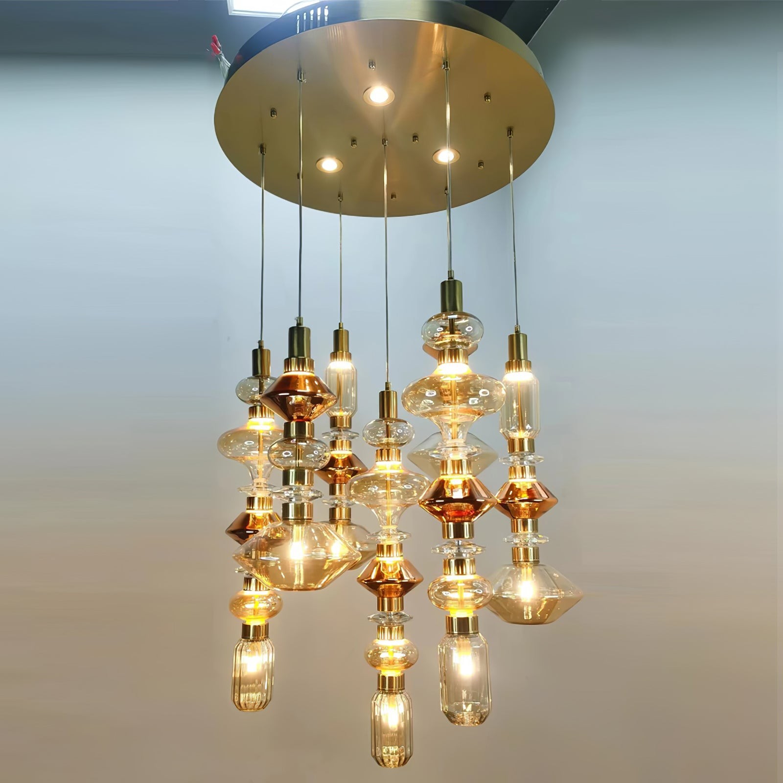 Modern Elegant Ballet Glass Pendant Light K904