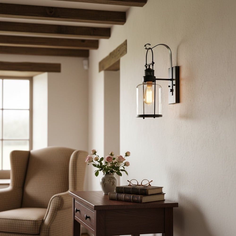 Vintage Industrial Outdoor Wall Sconce - Rustic Exterior Lighting for Porch K1599