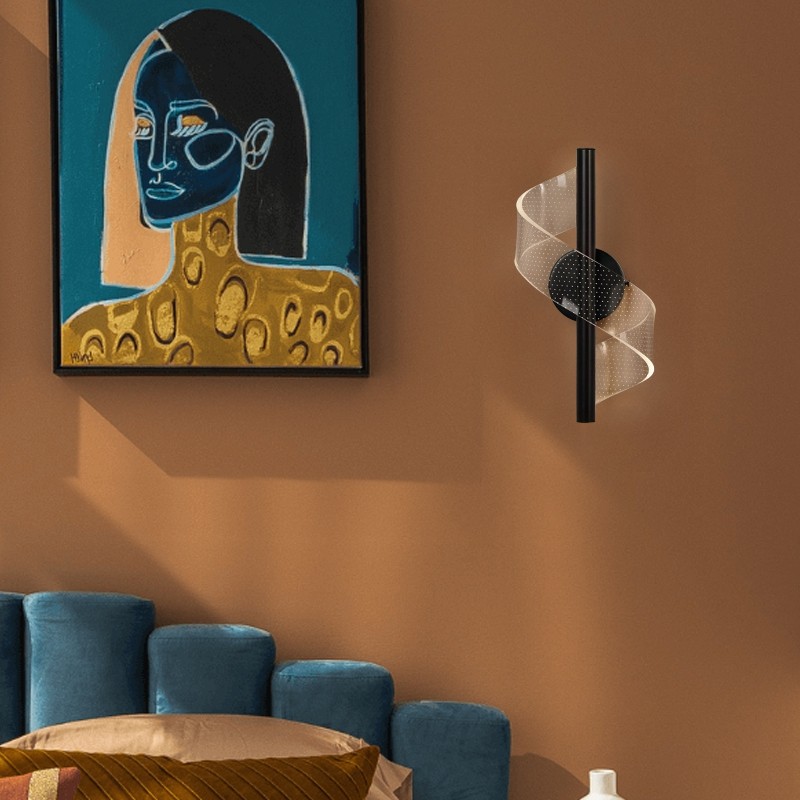 Spiral Modern Led Wall Lamp For Living Room K16