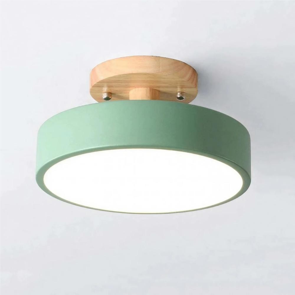 Scandinavian Design Round Wooden Ceiling Light K57