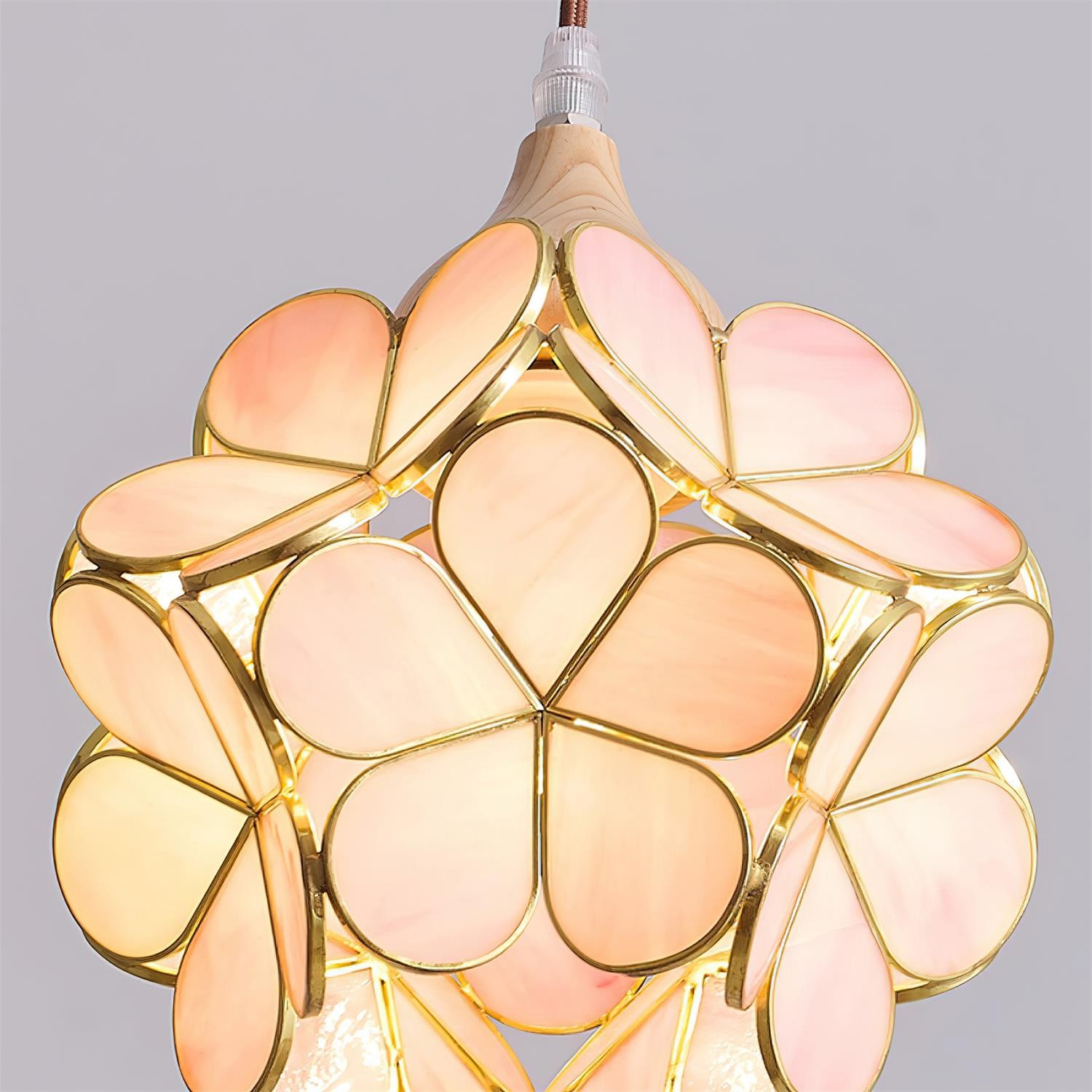 French Creative Pastoral Style Flower Pendant Light K487