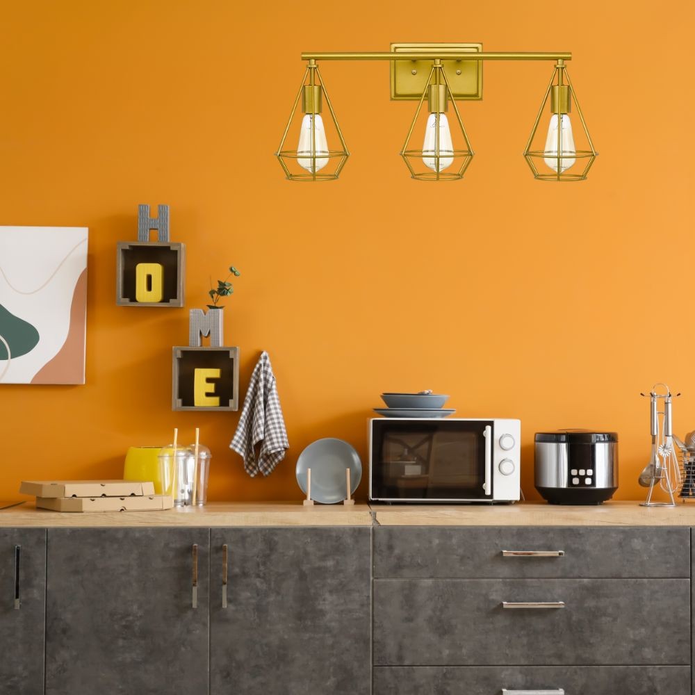 Vintage Industrial Design Gold Wall Light K114