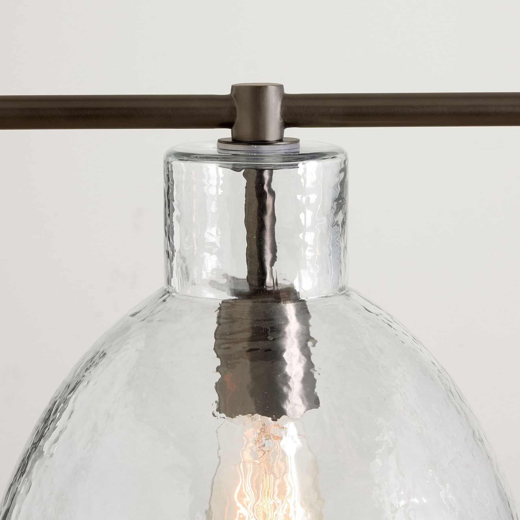 Glavira Recycled Glass Linear Chandelier - Elegant Modern Lighting K1312