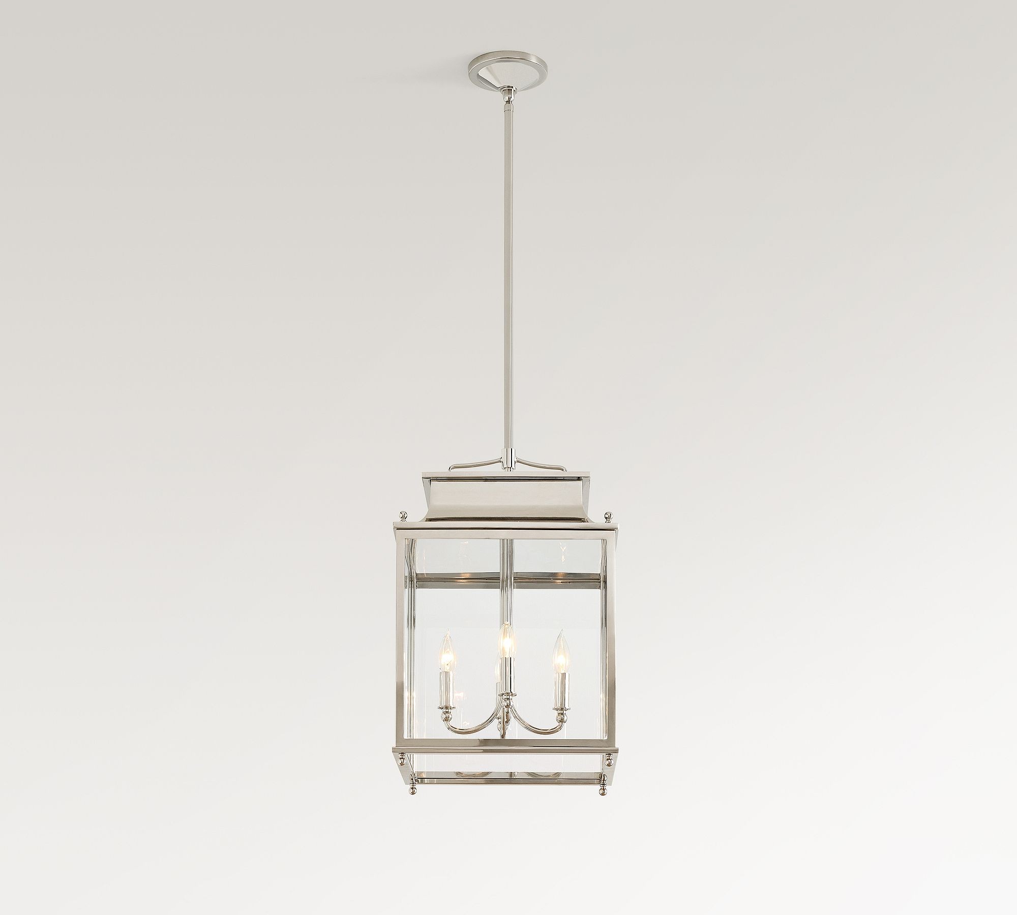 Yolvira Modern Outdoor Lantern Pendant - Metal Hanging Light for Exteriors K1233