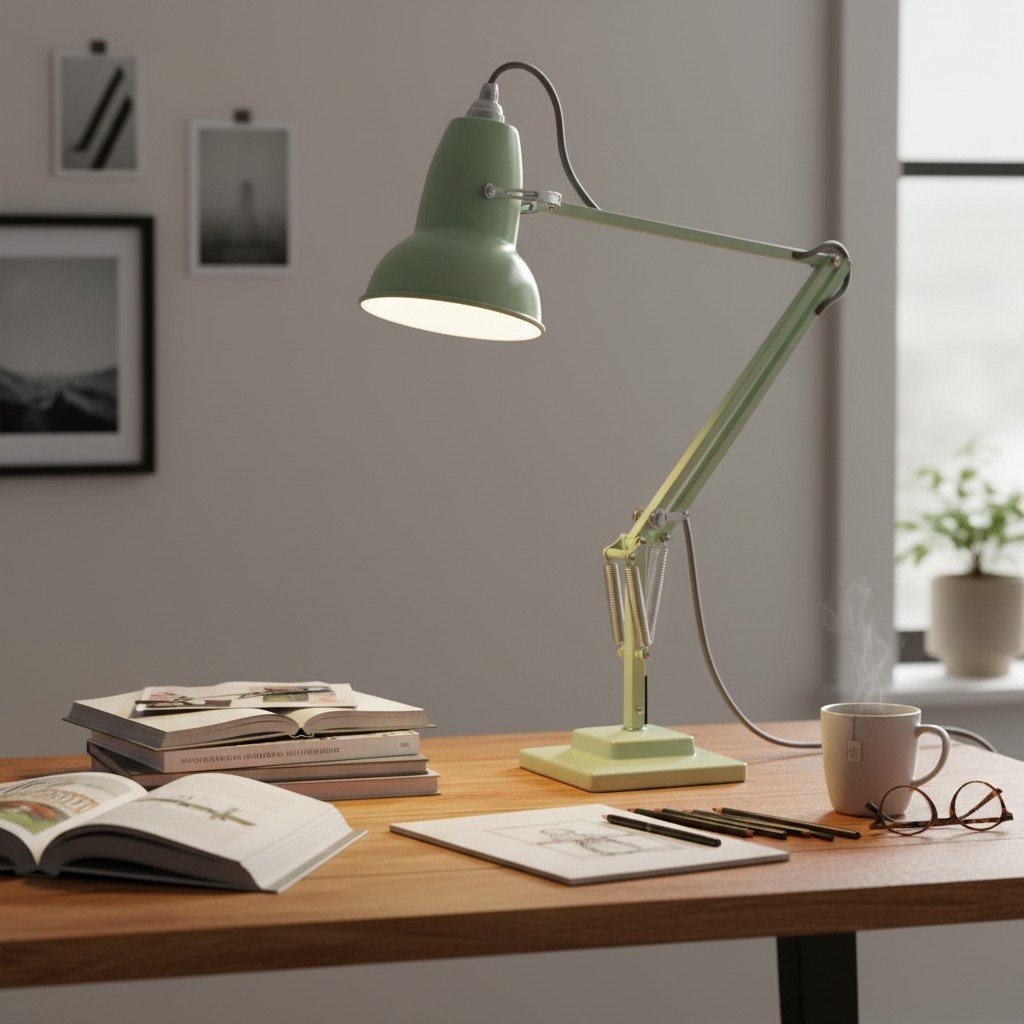 Modryx Articulated Desk Lamp - Industrial Aesthetic for Workstation and Bedroom K2132