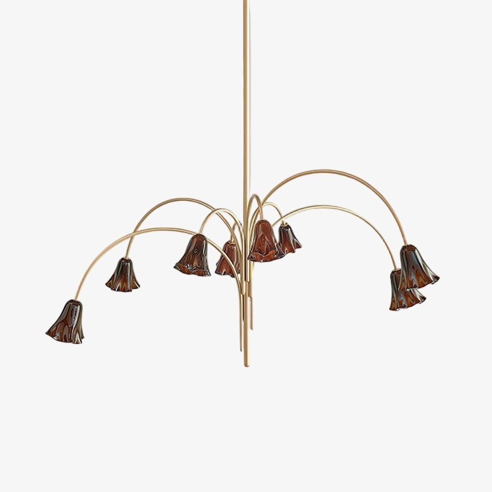 Bellina Artistic Glass Chandelier – Elegant Versatile Vera Lighting K1134