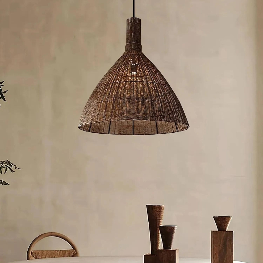 The Rattan Essence of the Islands Pendant Light D826