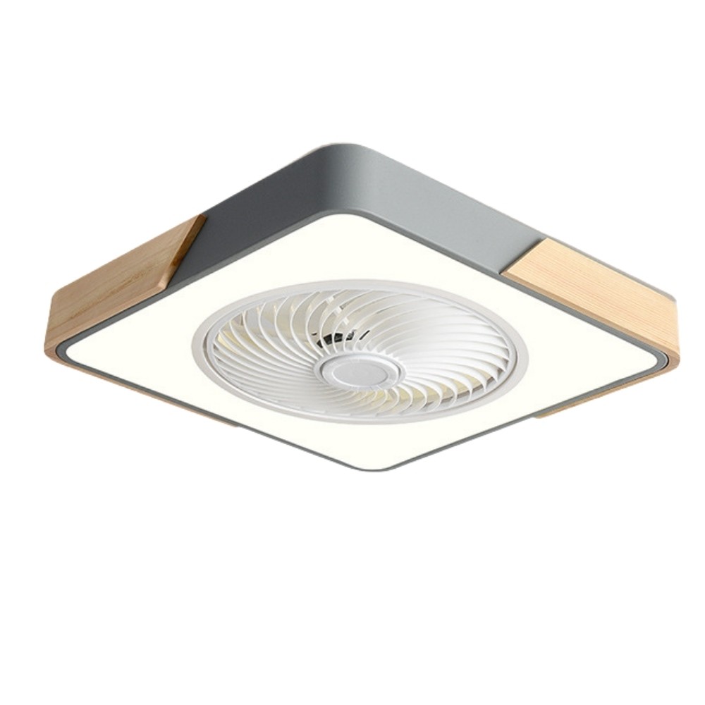 Scandinavian Wooden Round Led Ceiling Fan Light K1110