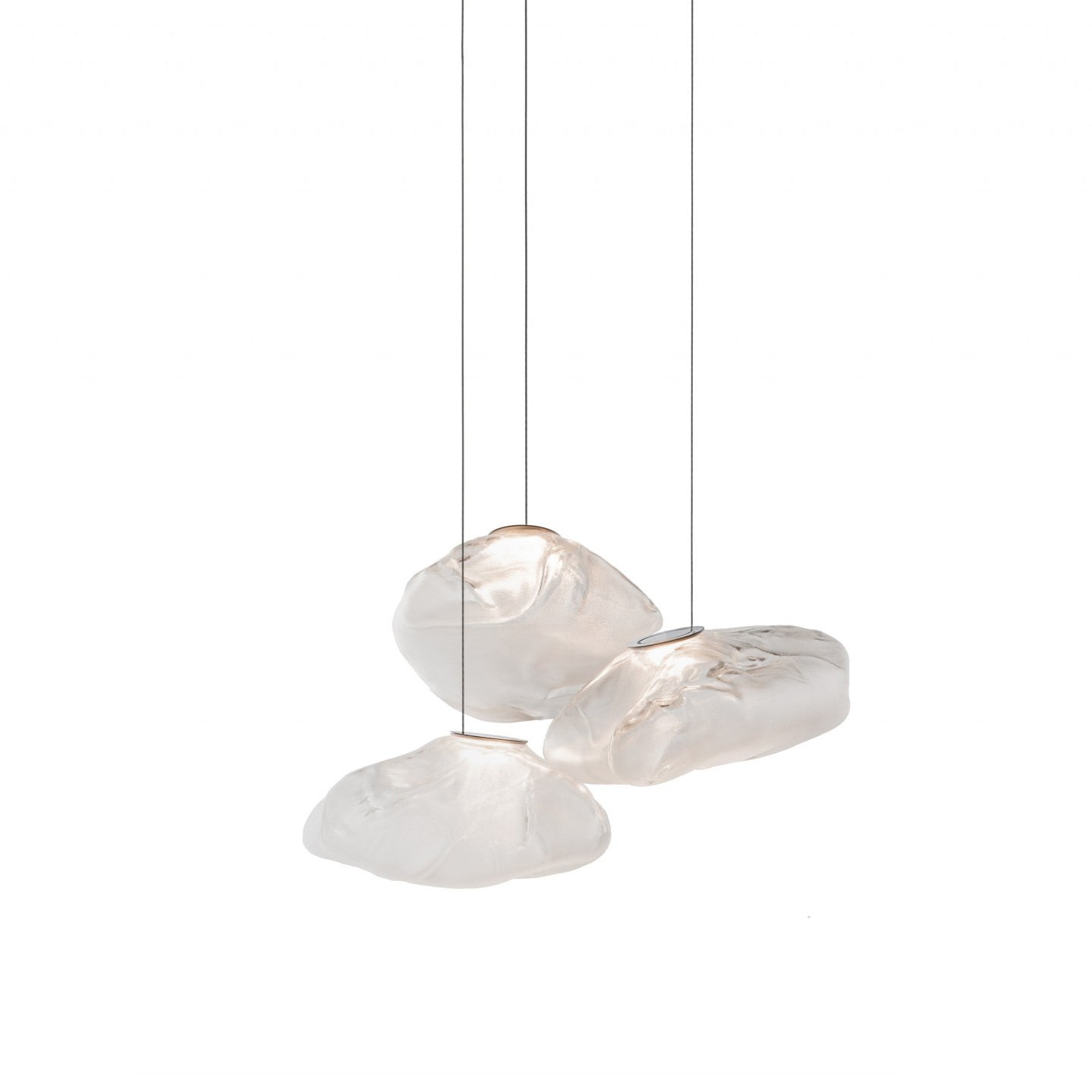 Multi-Head Irregular Glass Bubble Chandelier K216