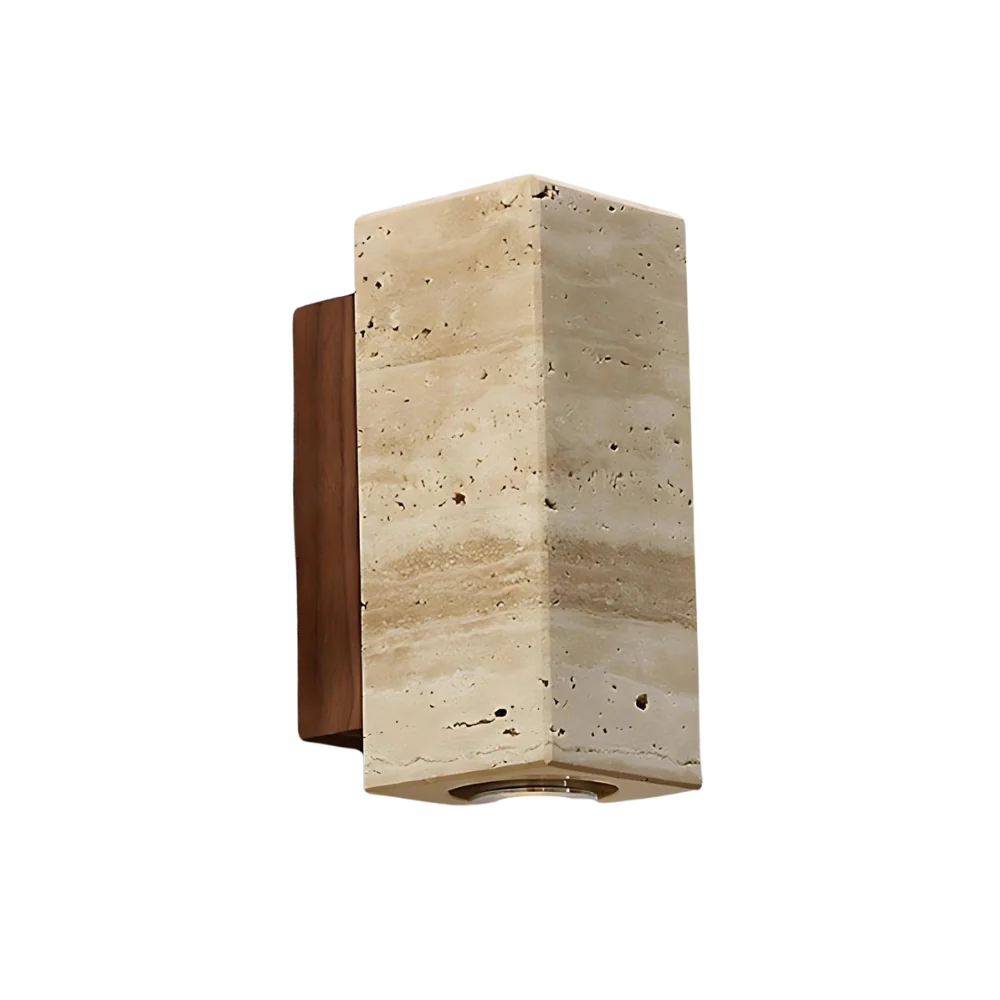 Wabi-Sabi Aura Travertine Wall Light D798
