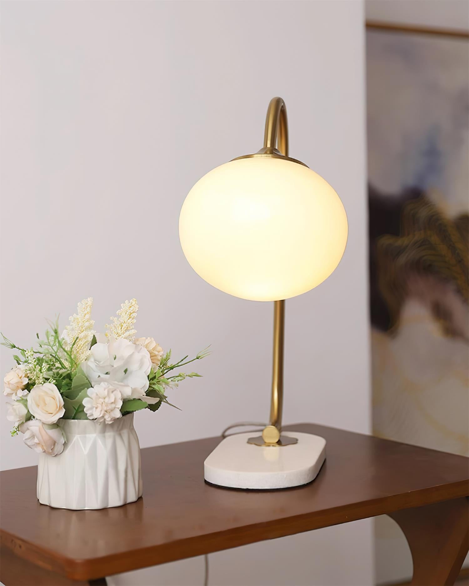 Nordic Mushroom Glass Bedside Table Lamp K629