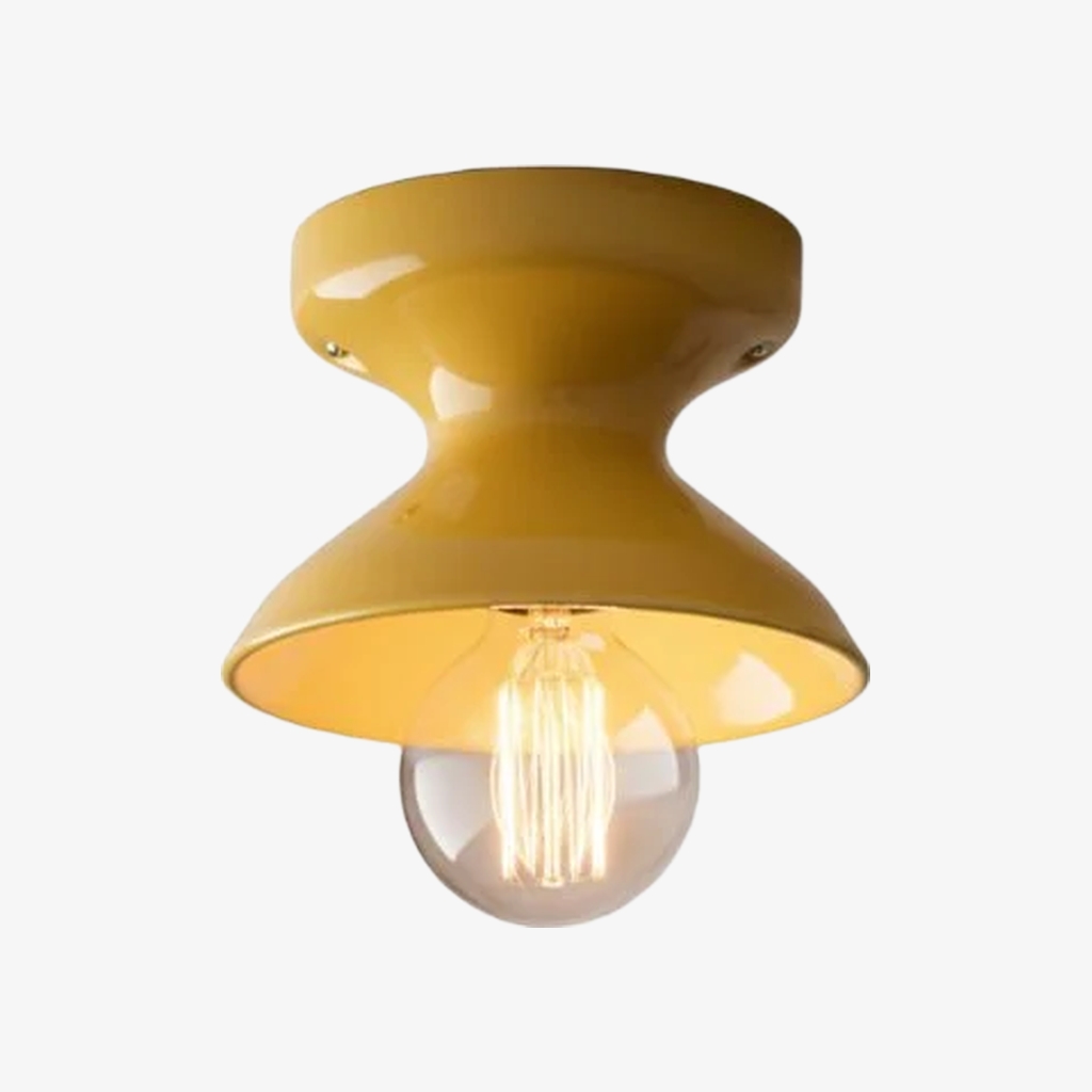 Dravin Bowl Ceramic Ceiling Light - Minimalist Colorful Ceiling Lamp for Kitchen K2351