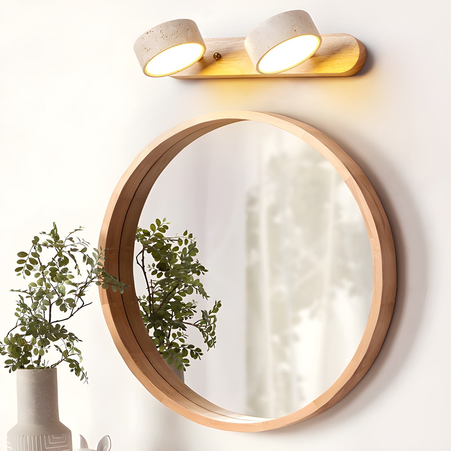 Travellia Scandinavian Travertine Vanity Wall Light K902