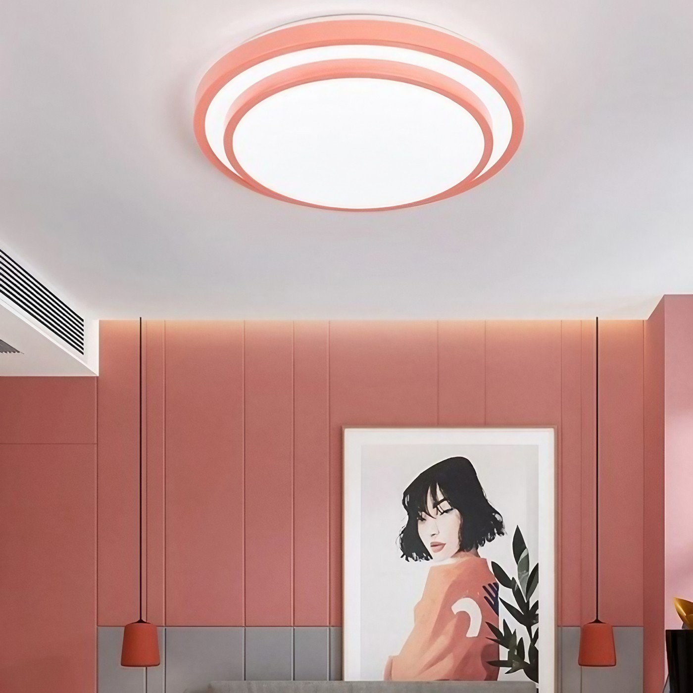 Modern Macaron Disc Flush Mount Ceiling Lamp K781