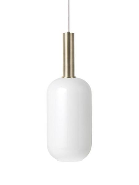 Brass Pendant & Opal Shade