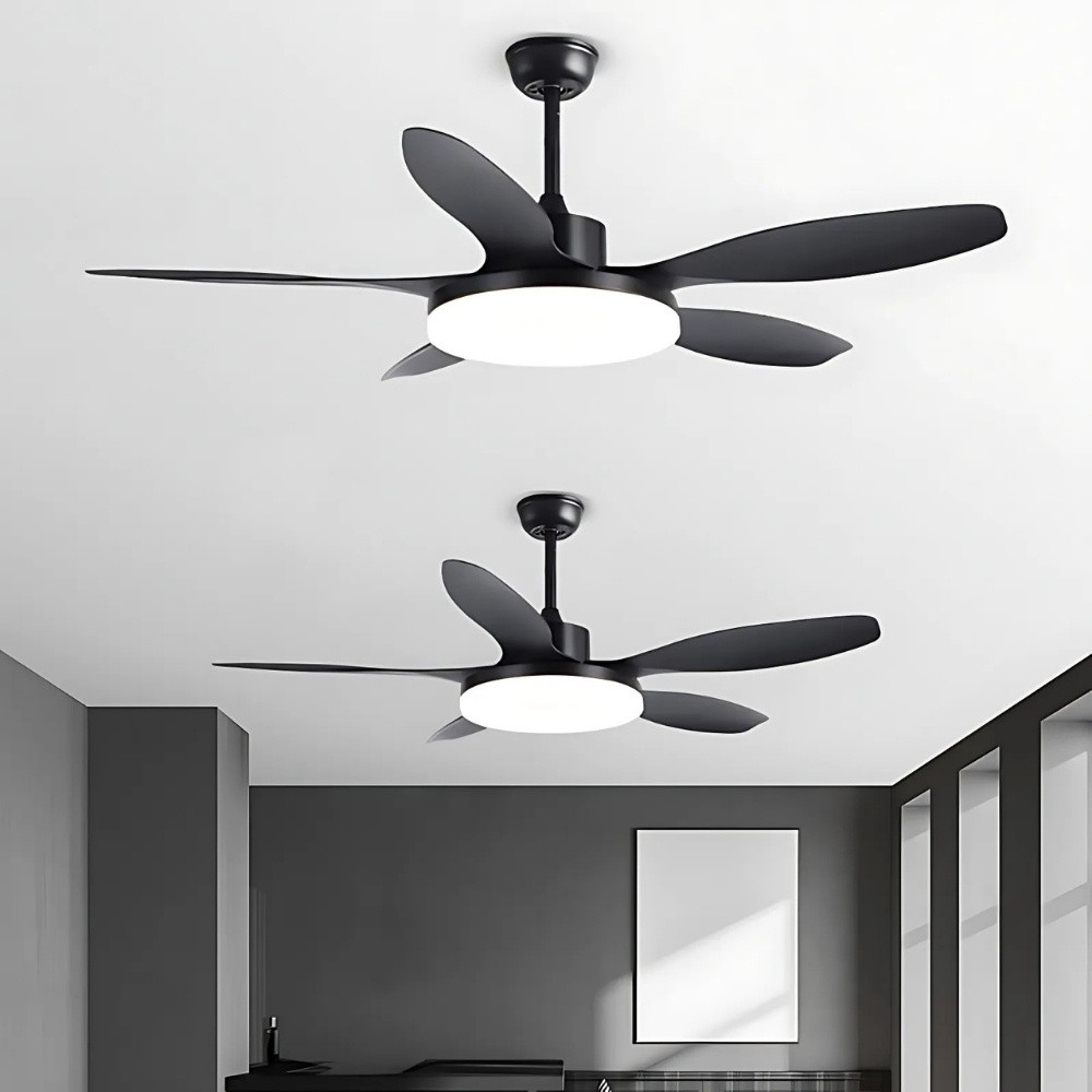 Scandinavian Led 5 Blade Ceiling Fan Light K1116