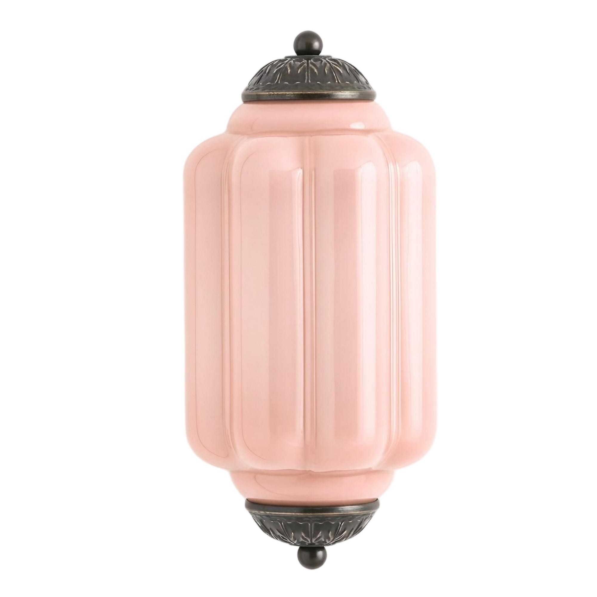 Eloise Long Pumpkin Retro Glass Recessed Wall Lamp K865