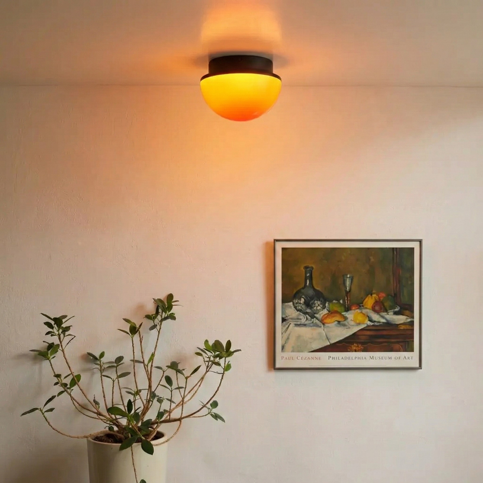 Sunset Glow Acrylic LED Ceiling Light with Ambient Dome for Living Room and Bedroom K2331