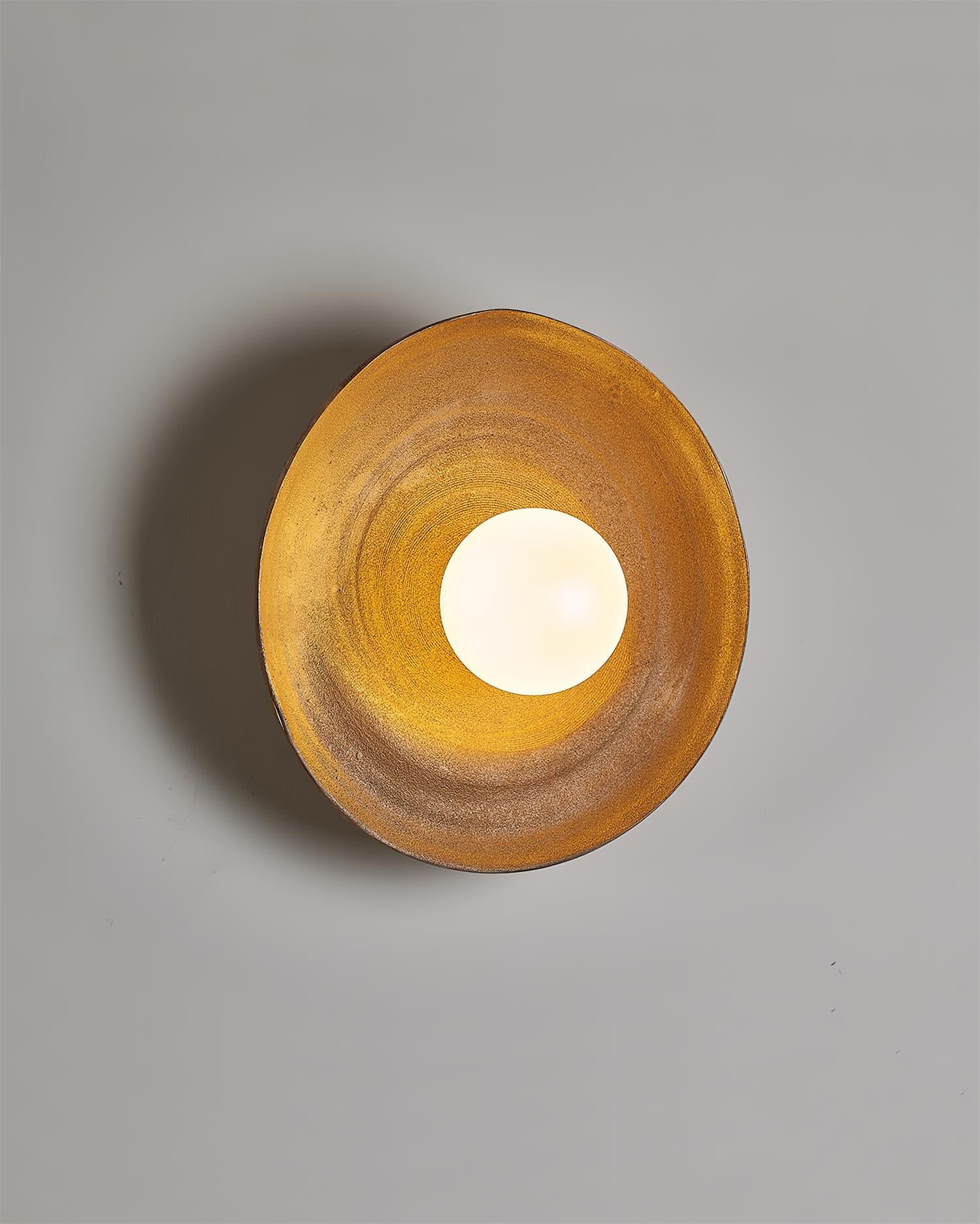 Retro Irregular Round Wall Lamp K649