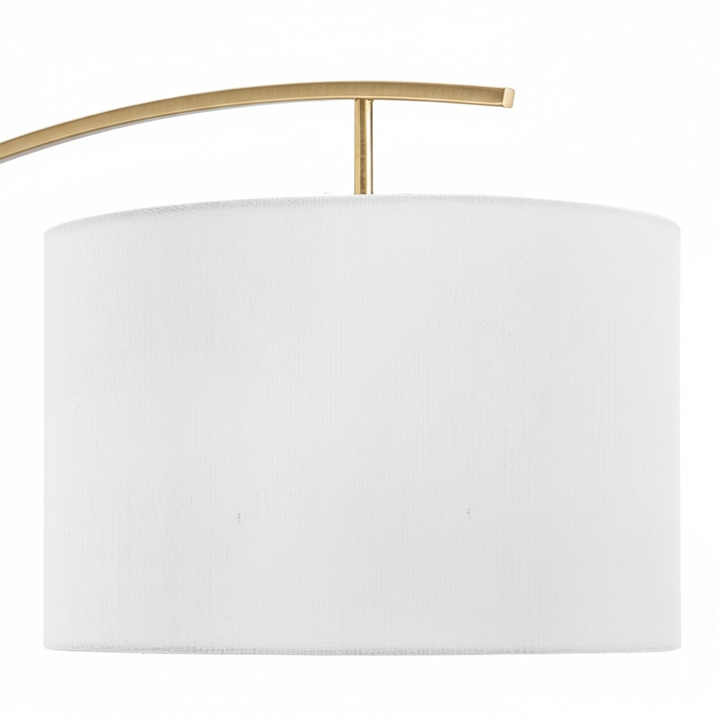 AstraLoop Modern Arc Fabric Floor Lamp - Elegant Sleek Curved Metal Design for Interiors K2309