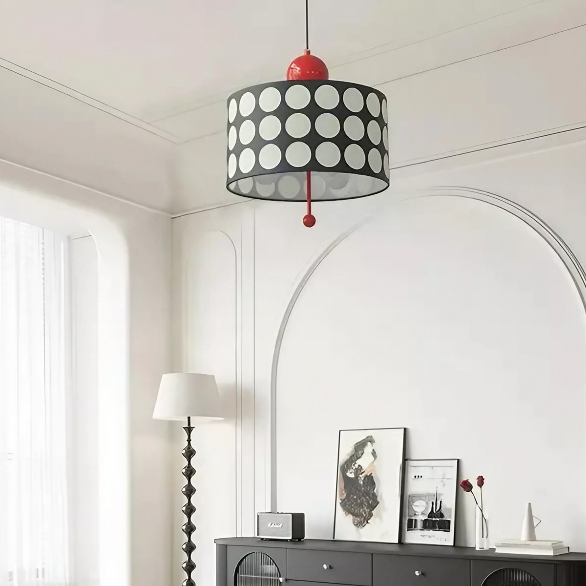 Dotrelia Lattice Pendant Lamp - Elegant Lighting for Living Room and Dining Area K356