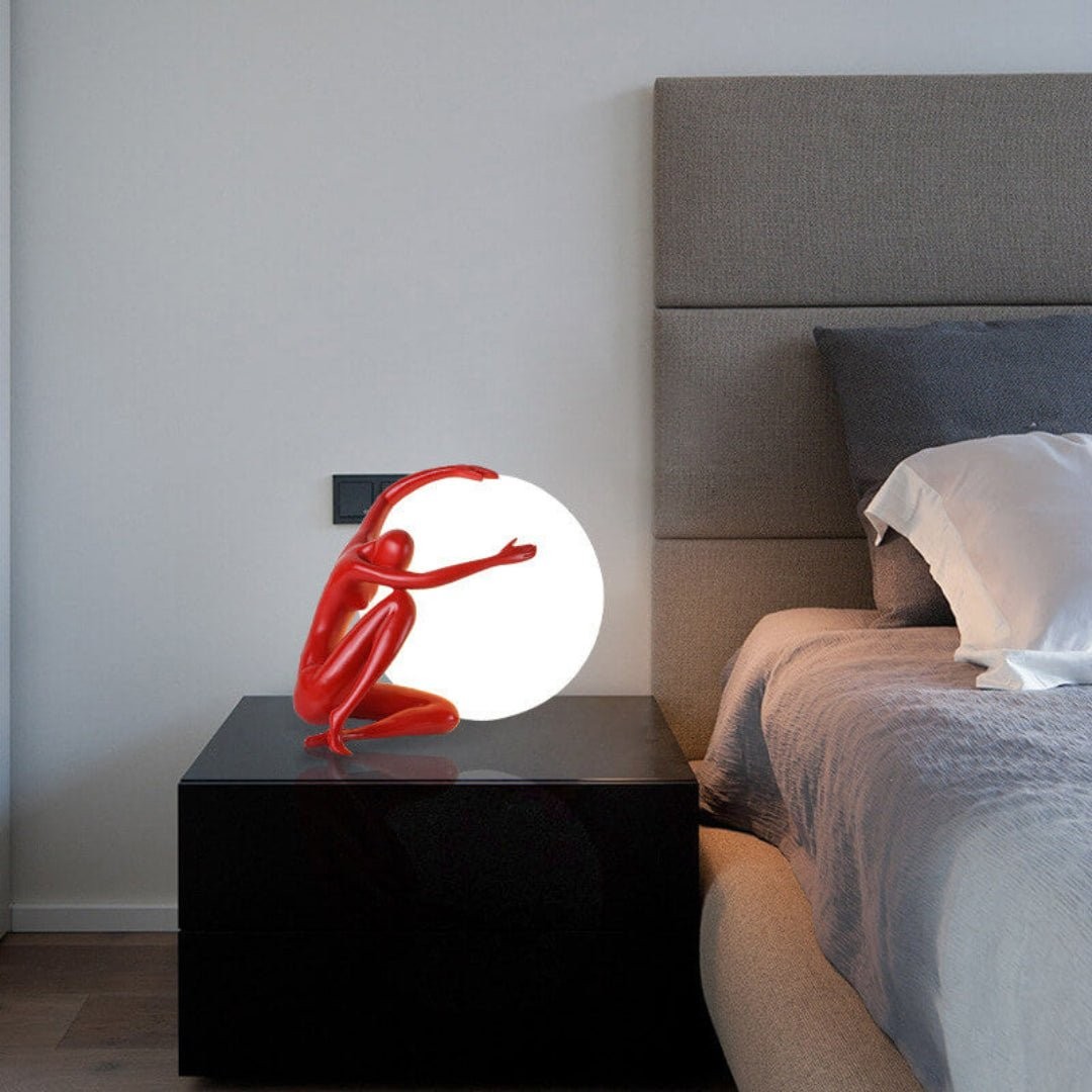 Humanoid Ball Holding Table Lamp K217