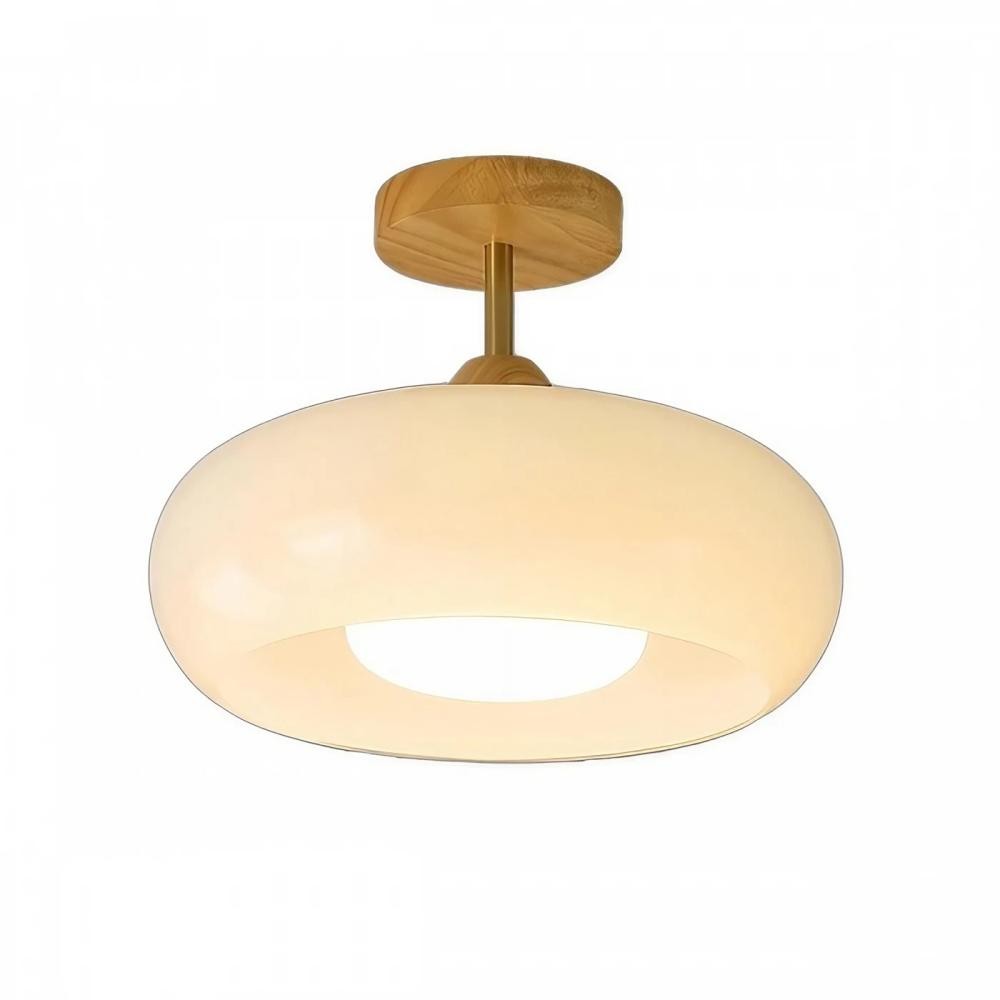 Vintage Bauhaus Style Glass Ceiling Light K56