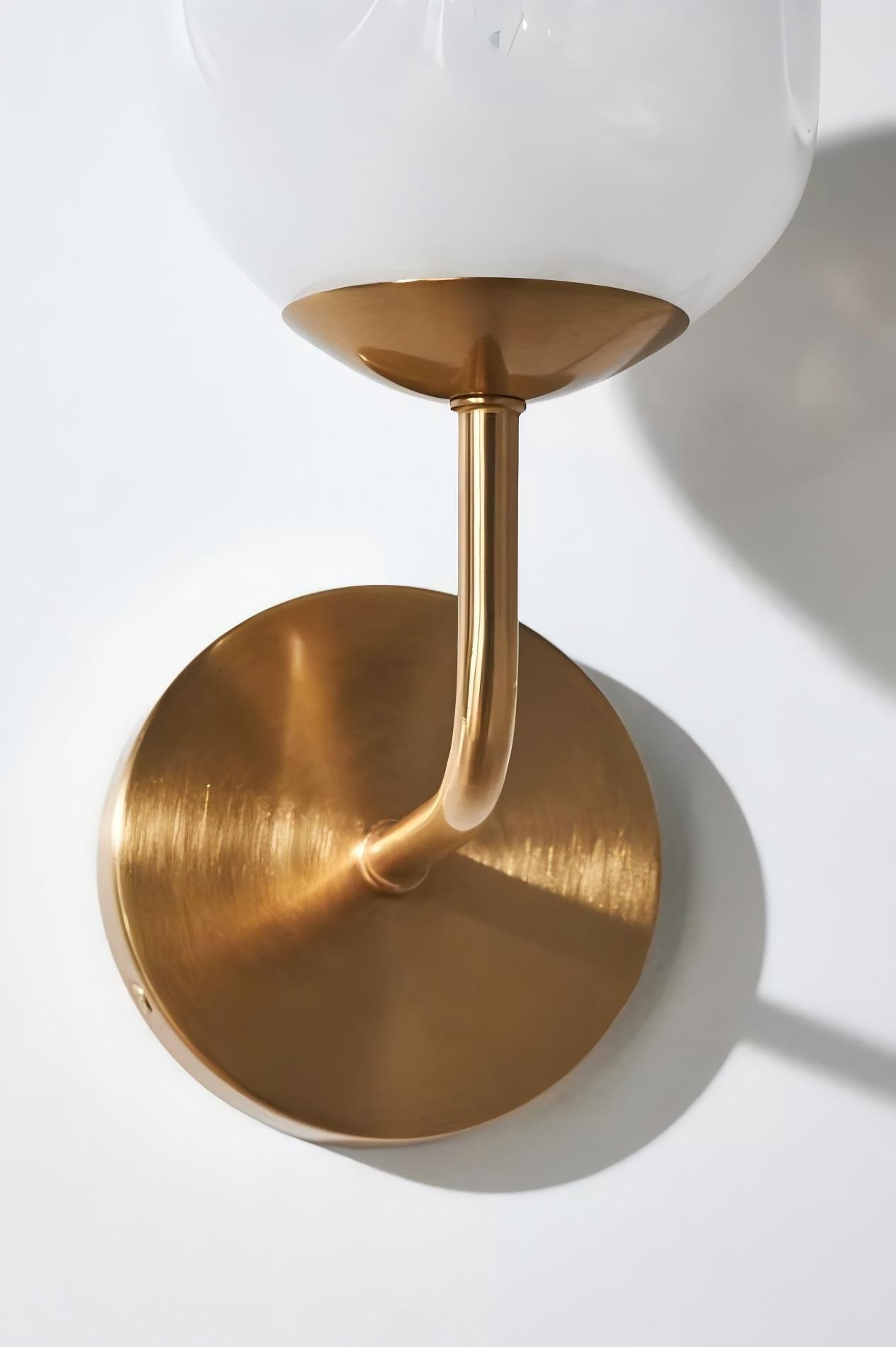 Pawrior Modern Organic Glass Sphere Wall Light - Nordic Cloud Design Wall Sconce K1232