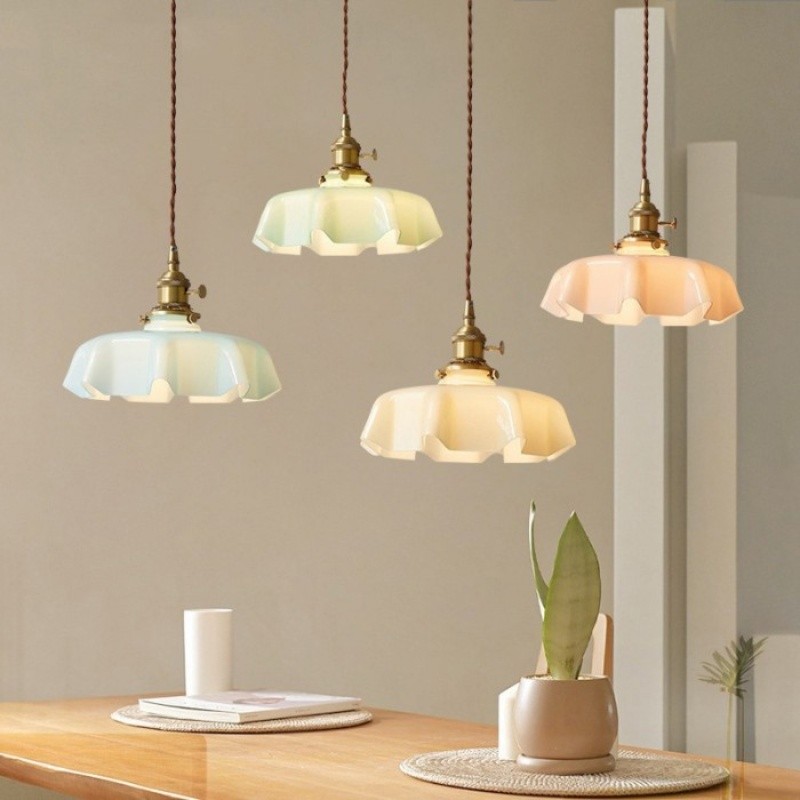 Retro Draped Flower Pendant Lamp K133