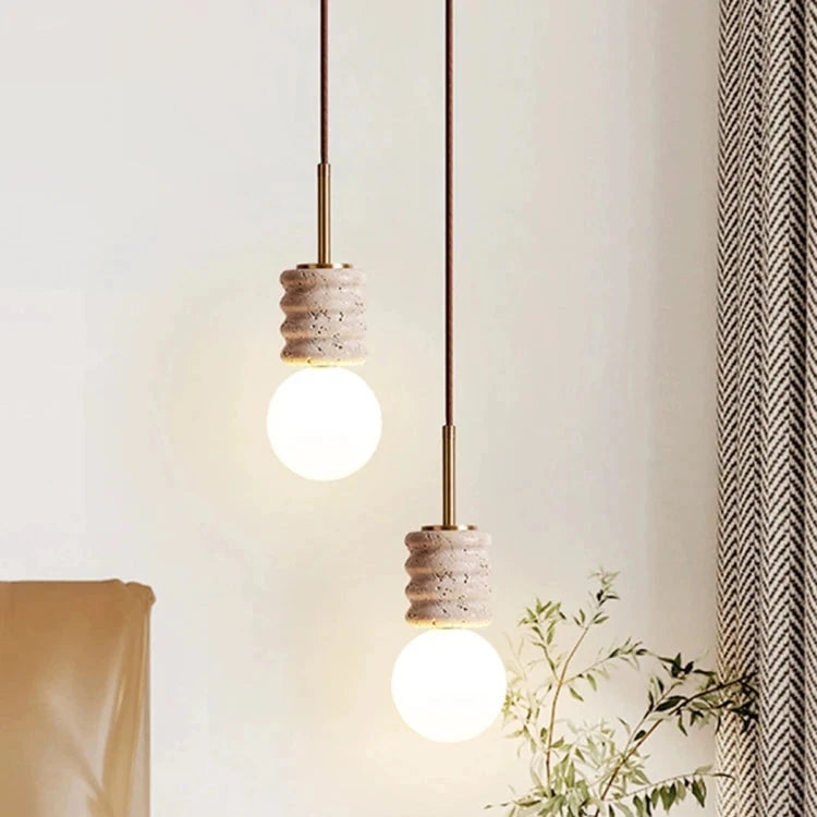 LED Chandelier Modern Stone Bedside Pendant Light D917