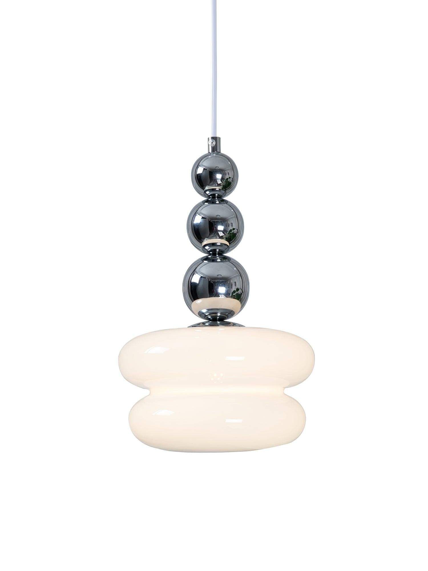 Contemporary Nordic Glass Ball Hoist Pendant Light For Living Room K524